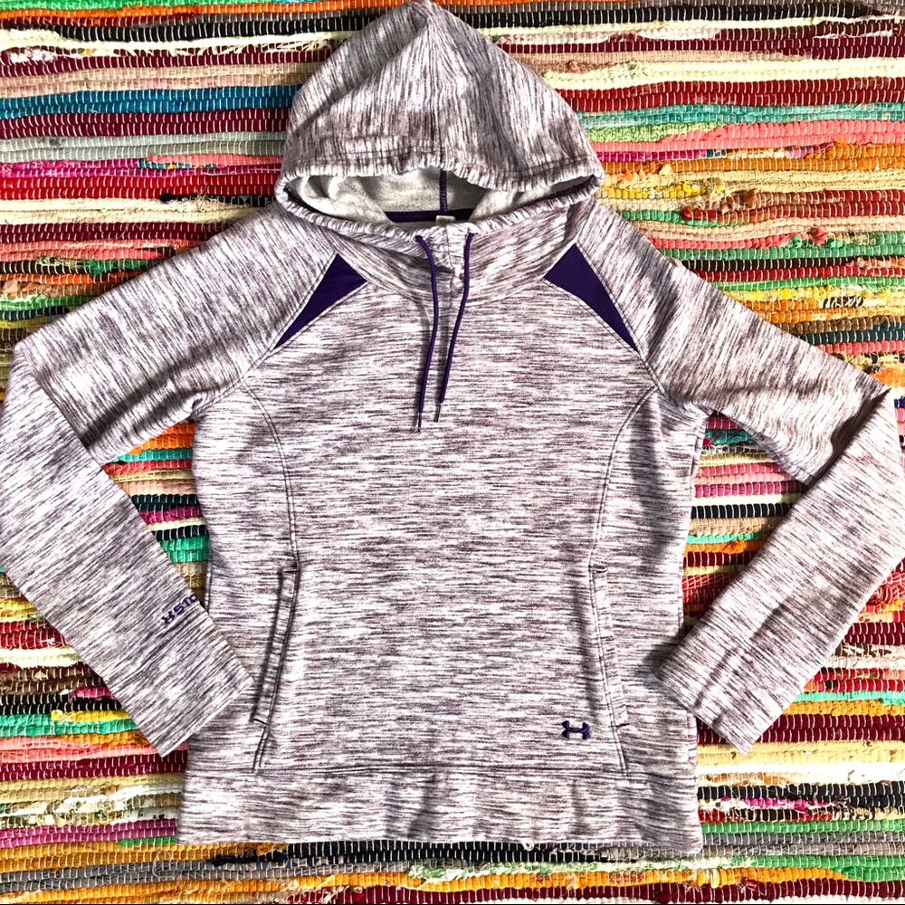 Under Armour ~ Cold Gear purple pullover hoodie